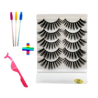 10pairs of false eyelashes natural mink false eyelashes make up  thick and soft eyelashes female makeup eyelashes free shipping