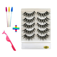 10pairs of false eyelashes natural mink false eyelashes make up  thick and soft eyelashes female makeup eyelashes free shipping