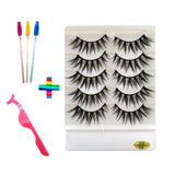 10pairs of false eyelashes natural mink false eyelashes make up  thick and soft eyelashes female makeup eyelashes free shipping