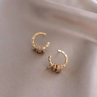 2020 new classic Roman digital round Stud Earrings with Simple needle South Korean women&#39;s jewelry temperament party Earrings