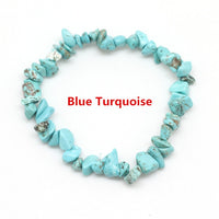 Hot Irregular Natural Crystals Chakras Stone Bracelet Beads Chips Jewelry Bracelets Yellow Crystals Clear Crystals Aquamarines