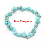 Hot Irregular Natural Crystals Chakras Stone Bracelet Beads Chips Jewelry Bracelets Yellow Crystals Clear Crystals Aquamarines