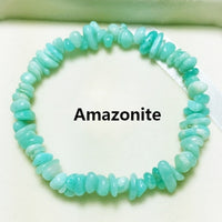 Hot Irregular Natural Crystals Chakras Stone Bracelet Beads Chips Jewelry Bracelets Yellow Crystals Clear Crystals Aquamarines