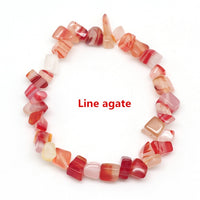 Hot Irregular Natural Crystals Chakras Stone Bracelet Beads Chips Jewelry Bracelets Yellow Crystals Clear Crystals Aquamarines
