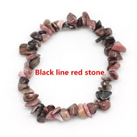 Hot Irregular Natural Crystals Chakras Stone Bracelet Beads Chips Jewelry Bracelets Yellow Crystals Clear Crystals Aquamarines