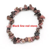 Hot Irregular Natural Crystals Chakras Stone Bracelet Beads Chips Jewelry Bracelets Yellow Crystals Clear Crystals Aquamarines