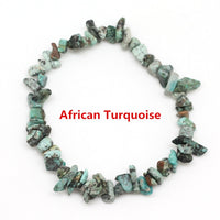 Hot Irregular Natural Crystals Chakras Stone Bracelet Beads Chips Jewelry Bracelets Yellow Crystals Clear Crystals Aquamarines