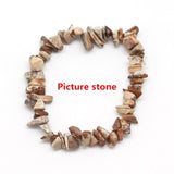 Hot Irregular Natural Crystals Chakras Stone Bracelet Beads Chips Jewelry Bracelets Yellow Crystals Clear Crystals Aquamarines
