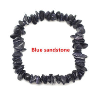 Hot Irregular Natural Crystals Chakras Stone Bracelet Beads Chips Jewelry Bracelets Yellow Crystals Clear Crystals Aquamarines
