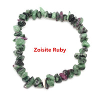 Hot Irregular Natural Crystals Chakras Stone Bracelet Beads Chips Jewelry Bracelets Yellow Crystals Clear Crystals Aquamarines
