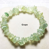 Hot Irregular Natural Crystals Chakras Stone Bracelet Beads Chips Jewelry Bracelets Yellow Crystals Clear Crystals Aquamarines