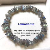 Hot Irregular Natural Crystals Chakras Stone Bracelet Beads Chips Jewelry Bracelets Yellow Crystals Clear Crystals Aquamarines
