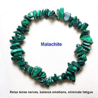 Hot Irregular Natural Crystals Chakras Stone Bracelet Beads Chips Jewelry Bracelets Yellow Crystals Clear Crystals Aquamarines