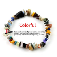 Hot Irregular Natural Crystals Chakras Stone Bracelet Beads Chips Jewelry Bracelets Yellow Crystals Clear Crystals Aquamarines