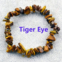 Hot Irregular Natural Crystals Chakras Stone Bracelet Beads Chips Jewelry Bracelets Yellow Crystals Clear Crystals Aquamarines