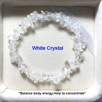 Hot Irregular Natural Crystals Chakras Stone Bracelet Beads Chips Jewelry Bracelets Yellow Crystals Clear Crystals Aquamarines