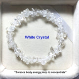 Hot Irregular Natural Crystals Chakras Stone Bracelet Beads Chips Jewelry Bracelets Yellow Crystals Clear Crystals Aquamarines