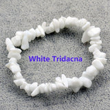 Hot Irregular Natural Crystals Chakras Stone Bracelet Beads Chips Jewelry Bracelets Yellow Crystals Clear Crystals Aquamarines