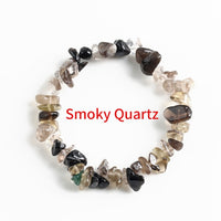 Hot Irregular Natural Crystals Chakras Stone Bracelet Beads Chips Jewelry Bracelets Yellow Crystals Clear Crystals Aquamarines