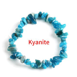 Hot Irregular Natural Crystals Chakras Stone Bracelet Beads Chips Jewelry Bracelets Yellow Crystals Clear Crystals Aquamarines
