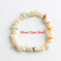 Hot Irregular Natural Crystals Chakras Stone Bracelet Beads Chips Jewelry Bracelets Yellow Crystals Clear Crystals Aquamarines