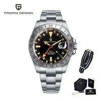 2021 New PAGANI DESIGN Men Automatic Mechanical Watch Classic Retro GMT Watch Stainless Steel 200m Waterproof Clock Reloj Hombre
