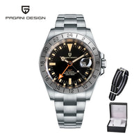 2021 New PAGANI DESIGN Men Automatic Mechanical Watch Classic Retro GMT Watch Stainless Steel 200m Waterproof Clock Reloj Hombre