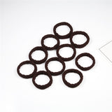 10PCS Women Girls Simple Basic Elastic Hair Bands Ties Scrunchie Ponytail Holder Rubber Bands Fashion Headband Hair Accessories