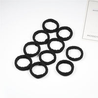 10PCS Women Girls Simple Basic Elastic Hair Bands Ties Scrunchie Ponytail Holder Rubber Bands Fashion Headband Hair Accessories