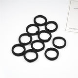 10PCS Women Girls Simple Basic Elastic Hair Bands Ties Scrunchie Ponytail Holder Rubber Bands Fashion Headband Hair Accessories