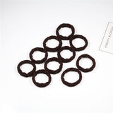 10PCS Women Girls Simple Basic Elastic Hair Bands Ties Scrunchie Ponytail Holder Rubber Bands Fashion Headband Hair Accessories