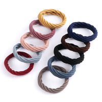 10PCS Women Girls Simple Basic Elastic Hair Bands Ties Scrunchie Ponytail Holder Rubber Bands Fashion Headband Hair Accessories