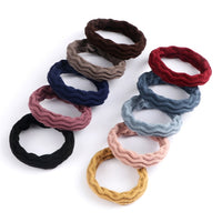 10PCS Women Girls Simple Basic Elastic Hair Bands Ties Scrunchie Ponytail Holder Rubber Bands Fashion Headband Hair Accessories