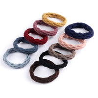 10PCS Women Girls Simple Basic Elastic Hair Bands Ties Scrunchie Ponytail Holder Rubber Bands Fashion Headband Hair Accessories