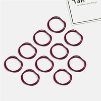 10PCS Women Girls Simple Basic Elastic Hair Bands Ties Scrunchie Ponytail Holder Rubber Bands Fashion Headband Hair Accessories