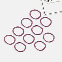 10PCS Women Girls Simple Basic Elastic Hair Bands Ties Scrunchie Ponytail Holder Rubber Bands Fashion Headband Hair Accessories