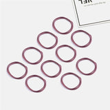 10PCS Women Girls Simple Basic Elastic Hair Bands Ties Scrunchie Ponytail Holder Rubber Bands Fashion Headband Hair Accessories