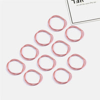 10PCS Women Girls Simple Basic Elastic Hair Bands Ties Scrunchie Ponytail Holder Rubber Bands Fashion Headband Hair Accessories