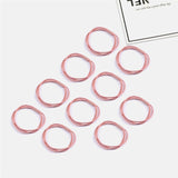10PCS Women Girls Simple Basic Elastic Hair Bands Ties Scrunchie Ponytail Holder Rubber Bands Fashion Headband Hair Accessories