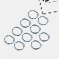10PCS Women Girls Simple Basic Elastic Hair Bands Ties Scrunchie Ponytail Holder Rubber Bands Fashion Headband Hair Accessories