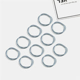 10PCS Women Girls Simple Basic Elastic Hair Bands Ties Scrunchie Ponytail Holder Rubber Bands Fashion Headband Hair Accessories