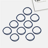 10PCS Women Girls Simple Basic Elastic Hair Bands Ties Scrunchie Ponytail Holder Rubber Bands Fashion Headband Hair Accessories