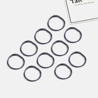 10PCS Women Girls Simple Basic Elastic Hair Bands Ties Scrunchie Ponytail Holder Rubber Bands Fashion Headband Hair Accessories