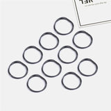 10PCS Women Girls Simple Basic Elastic Hair Bands Ties Scrunchie Ponytail Holder Rubber Bands Fashion Headband Hair Accessories