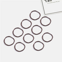10PCS Women Girls Simple Basic Elastic Hair Bands Ties Scrunchie Ponytail Holder Rubber Bands Fashion Headband Hair Accessories