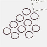 10PCS Women Girls Simple Basic Elastic Hair Bands Ties Scrunchie Ponytail Holder Rubber Bands Fashion Headband Hair Accessories