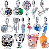 925 Sterling Silver Little Tree Man Fawn Bead Charm Fit Original Pandora Bracelet&Bangle Making Fashion DIY Jewelry For Women
