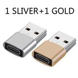 2pcs USB C Adapter OTG Type C to USB Adapter Type-C OTG Adapter Cable For iPhone 13 12 Pro Max For airpods 2 3 phone USB Adapter