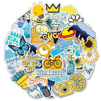50/100pcs Vinyl Cute Nature VSCO Girl Stickers for Water Bottles Waterproof Aesthetic Stickers for Girls for Laptop Phone Car