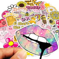 50/100pcs Vinyl Cute Nature VSCO Girl Stickers for Water Bottles Waterproof Aesthetic Stickers for Girls for Laptop Phone Car
